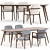 Elegant Zio Dining Set by Moooi 3D model small image 4