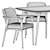 Elegant Zio Dining Set by Moooi 3D model small image 5