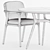 Modern Elegance: REN Dining Table & Zio Chair 3D model small image 3