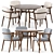 Modern Elegance: REN Dining Table & Zio Chair 3D model small image 4