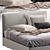 Sleek Ribbon Bed: Modern Luxury Design 3D model small image 2