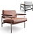 Sleek Beto Lounge Chair: Classic Design, Premium Materials 3D model small image 1