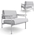 Sleek Beto Lounge Chair: Classic Design, Premium Materials 3D model small image 3