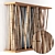 Bamboo Fusion Wall Art 3D model small image 1