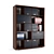 Executive Office Desk and Cabinet - 2300x3700x750mm Desk, 470x1665x2150mm Cabinet 3D model small image 2