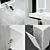 Aquaton Sakura 120 - Stylish Bathroom Furniture Set 3D model small image 2