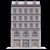 Parisian Façade: Charming Building with IES Lighting 3D model small image 3