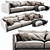 Elegant Poliform Bristol Chaise 3D model small image 2