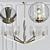 Modern Brass Chandelier: Luxury Loft Style 3D model small image 1