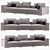 Flexform Armand Sofa: Elegant and Contemporary Design. 3D model small image 1
