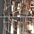 Industrial Loft Glass and Metal Pendant Light 3D model small image 2