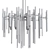 Industrial Loft Glass and Metal Pendant Light 3D model small image 3