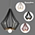 Beaudine Pendant: Modern Elegance in a Compact Design 3D model small image 1
