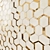 VALLELUNGA NOLITA Mosaic: Platinum & Gold Satin Hexagons 3D model small image 1