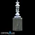 Title: Modern Art Deco Pendant - Crystal Lux MATEO SP1 WHITE 3D model small image 1