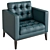 Cozy AC Lounge Armchair 3D model small image 1