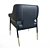 Irongate Derome Armchair: Bravo Portabella 3D model small image 2