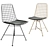 Sleek Black GRID Chair 3D model small image 1