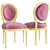 Elegant Louis Chair: Kare 3D model small image 1