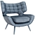 Elegant Mariner Armchair 3D model small image 1