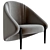 Walrus Fabric Armchair: Stylish Comfort 3D model small image 1