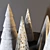 Concrete Candlestick & Christmas Tree Set 3D model small image 2