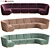Sophia Luxurious Long Sofa 3D model small image 1