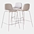 Sleek Tibby Stool: La Redoute 3D model small image 3