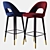 Eichholtz Avorio Bar Stool: Sleek & Sophisticated 3D model small image 1