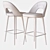 Eichholtz Avorio Bar Stool: Sleek & Sophisticated 3D model small image 3