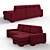 Modern Manchester Corner Sofa 3D model small image 2