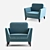 SITS Comfort Armchair 3D model small image 2