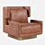 Daytona Stitched Armchair: Adjustable Thread Thickness 3D model small image 1