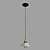 Vintage Edison Pendant Lamp 3D model small image 1