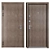 Inkanta Zimen: Stylish Metal Entrance Door 3D model small image 3