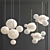 Elegant Cluster Pendant Light 3D model small image 1