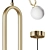 VITAL Pendant Lamp: Elegant Metal and Glass 3D model small image 2