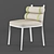 Colorful Aluminum Roll Dining Chair 3D model small image 2