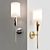TATE 1311-AGB Wall Sconce: Classic Brass Elegance 3D model small image 1