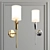 TATE 1311-AGB Wall Sconce: Classic Brass Elegance 3D model small image 2