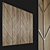 Wooden 3D Wall Panel with Metal Frame 3D model small image 1