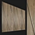 Wooden 3D Panel: Decorative & Lightweight 3D model small image 1