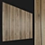 Wooden Panel Wall Décor 3D model small image 1