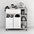 ZARA HOME Kitchen Cupboard with Cookware Set 3D model small image 3