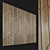 Wooden Decorative 3D Wall Panel 3D model small image 1
