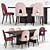 Paolo Castelli Echo Chair & Nettuno Table Set 3D model small image 1