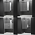 Radaway Shower Cabins Set + Appliances 3D model small image 1