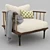 Luxury Linen Kalmar Armchair 3D model small image 2