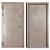 Olion Zimen Metal Entrance Door - Stylish and Secure 3D model small image 3