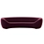 Vintage Pierre Paulin Big C Sofa 3D model small image 1